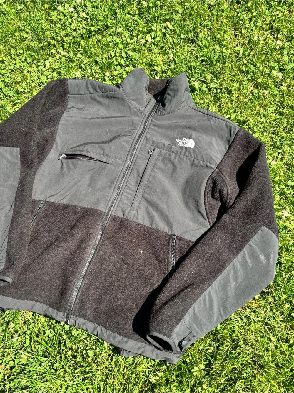 The North Face Men's Two-Tone Black & Charcoal Fleece Jacket